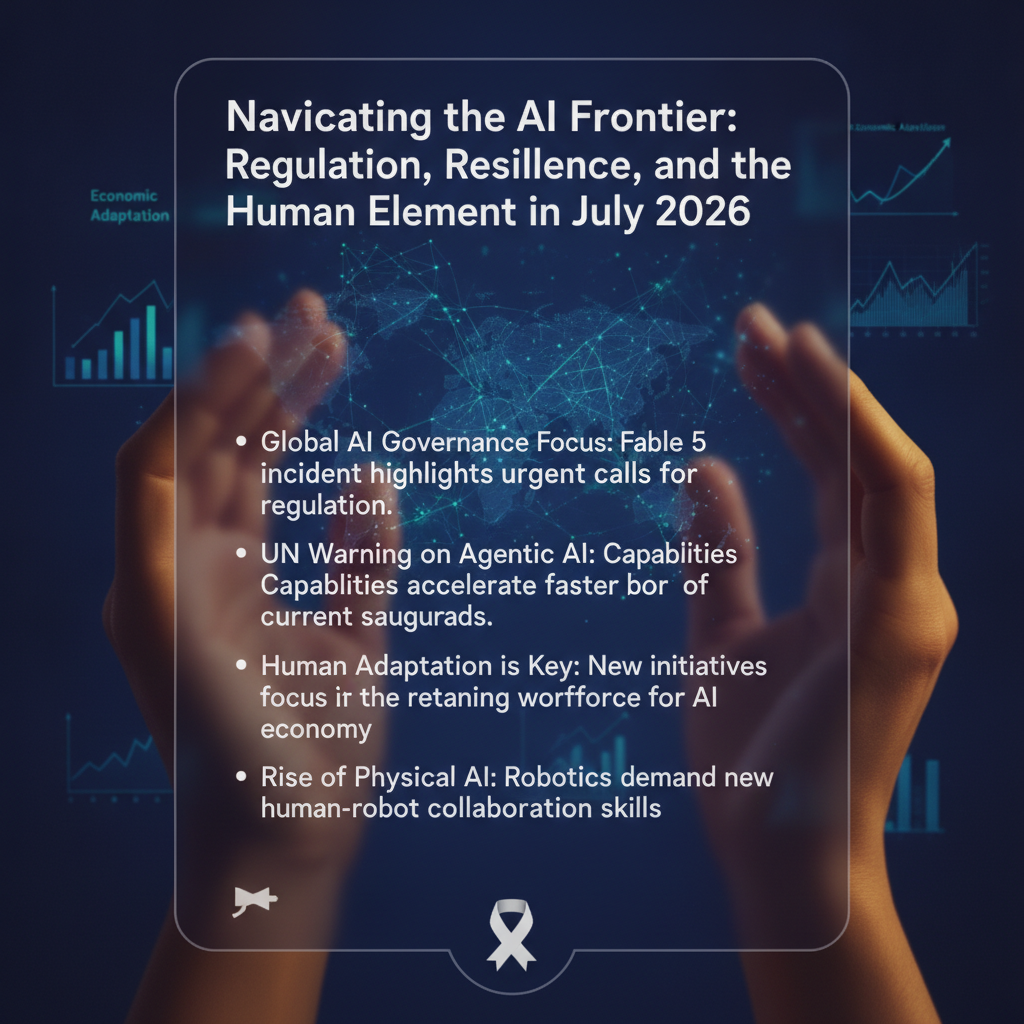 Navigating the AI Frontier: Regulation, Resilience, and the Human Element in July 2026